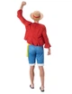 Карнавальний костюм Luffy для дорослих One Piece червоний, розмір L - зображення 2
