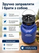 Газовый баллон туристический SIGMA на 12 литров с горелкой 2200 Вт кемпинговый походный комплект для туризма путешествий рыбалки прочный стальной с латунным вентилем для нагревания воды приготовления пищи - изображение 5