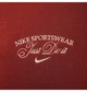 Бомбер чоловічий Nike Nsw Trend Varsity Jkt Flc Red M Червоний HF0676-832 - зображення 4