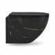 Подвесной унитаз VBI VULCANO BLACK MARBLE MATT TORNADO - изображение 4