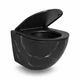 Подвесной безободковый унитаз VBI Vulcano Tornado black stone matt VBI-020423 - изображение 2