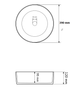 Умывальник VBI Prato L Space накладной 39x39 см black matt VBI-011418 - изображение 2