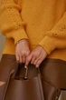 Свитер женский вязаный горчичный 42-56 с1524.5080 - изображение 5