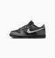 Кроссовки детские Nike Dunk Low Gs Black Reflect Silver Black/Metallic 38.5 Чорний, Металік IM6028-010 - изображение 1