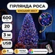 Гірлянда Кінський хвіст USB, 600 LED, 20 ниток, 3 метри, Різнобарвний - зображення 1