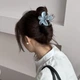 Крабик-зажим Hawaiian flower ANbeauty заколка для волос 8 см Сине-Серый (AN0103786) - изображение 1