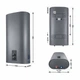 Водонагреватель электрический Thermo Alliance 80 л Grey,плоский вертикальный, мокрый ТЭН 2 кВт (0,8+1,2) DT80V20G(PD)/2G - изображение 2