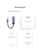 Сетевой адаптер Ugreen 60550 / USB Type-C / Gigabit Ethernet / Gold - изображение 10