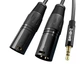 Аудиокабель ZHENWEI 3.5 мм — 2 x XLR «тато», 5 м (ZW-YPX098) - изображение 1