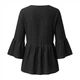 Жіноча блуза вільного крою BantyBlouse, чорна, розмір M-L - зображення 2
