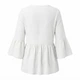 Жіноча блуза вільного крою BantyBlouse, біла, розмір S-M - зображення 2