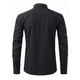 Класична чоловіча сорочка з довгим рукавом SlimFit, чорна, розмір XL/2XL - зображення 6