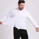 Классическая мужская рубашка с длинным рукавом SlimFit, белая, размер XS/S - изображение 4