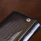 Женский кошелек ST Leather из натуральной кожи черный большой горизонтальный с монетницей для карт на кнопке 17 5х9х3 5 см 56518 - изображение 8