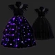 Карнавальное платье Уэнсдей (Wednesday) с LED-подсветкой на Хеллоуин (Halloween), рост 120см (RB30120) - изображение 2