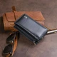 Портмоне унисекс ST Leather из натуральной кожи компактное на магните с монетницей для карт Черное 55690 - изображение 9