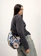 Женская сумка Sambag HOBO Dolly с принтом “Blue Flowers” модная повседневная сумочка 51908 - изображение 8