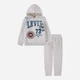 Дитячий теплий спортивний костюм (худі + штани) Levi`s 578489583 92 см Сірий (1159861460) - зображення 1