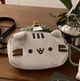 Плюшевий пенал-косметичка у вигляді котика Пушина (Pusheen), сірий, 20 см - изображение 5