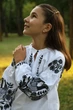 Вишиванка для дівчинки Trend Гусочки 104 Білий (SOLDGUSB) - изображение 2