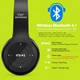 Бездротові Bluetooth навушники P47 для телефону та комп'ютера з мікрофоном MicroSD FM-радіо AUX Чорні - зображення 10