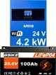 Комплект гибридный солнечный тихий инвертор 4,2 KW ANENJI 24 V/220 V ANJ-4200W-24V-W MPPT + Wi Fi + LiFePo4 24V 100aH 2560Wh аккумулятор с BMS - изображение 1