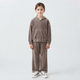 Детский велюровый спортивный костюм oversize с капюшоном 116 см капучино 080826 - изображение 1
