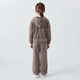 Детский велюровый спортивный костюм oversize с капюшоном 116 см капучино 080826 - изображение 2