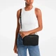 Сумка Женская Michael Kors Jet Set Large East West Black/Gold Leather Crossbody Bag Чёрная - изображение 2