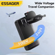 Зарядное устройство Essager Ultra Thin GaN 65W USB-C + USB-A быстрая зарядка PD/QC (ультратонкий, ECT65W-PYB0G-Z) - изображение 3