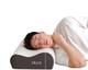 Подушка NOYOKE ортопедическая Memory foam с эффектом памяти для шейного отдела хребта для сна на боку 60х40х12-14 см Gray - изображение 2