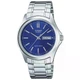 Мужские часы Casio MTP-1239D-2A со стальным браслетом и синим циферблатом - изображение 1