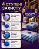 Вакуумные пакеты 10шт, 40x60 см - 3шт, 50x70 см - 3шт, 60x80 см - 3шт, 80x100 см - 1шт, 1 ручной насос сезонного хранения одежды, одеял, подушек, постельного белья и объемного домашнего текстиля, вакуумные мешки с зип-замком с насосом - изображение 2