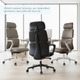 Компьютерное офисное кресло OfficePro Delicate OC690BR эргономичное PVC Brown - изображение 10