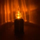 Свеча электрическая LED с крестом на батарейках Cortina красная 16 см - изображение 3