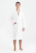 Халат махровый unisex Lotus Home - Basic Line white 3XL - изображение 3
