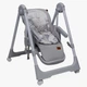 Стільчик для годування шезлонг-гойдалка 2 в 1 VELANO Nomi, light grey (0–36 місяців, до 20 кг, екошкіра) - зображення 2