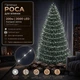 Светодиодная гирлянда Роса с пультом 200 м 2000 LED Холодный белый свет Серебристый провод - изображение 1