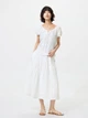 Юбка миди летняя женская Uniqlo 409014594 M Белая (1161960288) - изображение 2