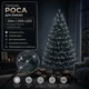 Светодиодная гирлянда Роса с блоком 20 м 200 LED Холодный белый свет Серебристый провод - изображение 1