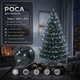 Светодиодная гирлянда Роса с блоком 10 м 100 LED Холодный белый свет Зеленый провод - изображение 1