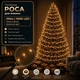 Светодиодная гирлянда Роса с блоком 100 м 1000 LED Теплый белый свет Зеленый провод - изображение 1