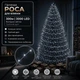 Светодиодная гирлянда Роса с блоком 300 м 3000 LED Холодный белый свет Серебристый провод - изображение 1
