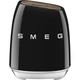 Набор кухонных ножей SMEG с подставкой ретродизайн 6 штук Черный - изображение 2