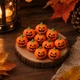 Набір міні-гарбузів 10 шт Halloween маленький декор для дому, кав'ярень, горщиків, ігор, офісів, маленькі гарбузи Хелловін - зображення 1
