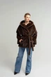 Жіноча дублянка зимова двостороння UF-Fashion N89V 48 шоколадний - зображення 1