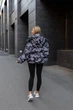 Зимняя женская двусторонний куртка UF-Fashion К-290 48 черный - изображение 5