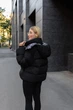 Зимняя женская двусторонний куртка UF-Fashion К-290 48 черный - изображение 8