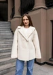 Женская зимняя дубленка двусторонняя UF-Fashion Д-370 42 светло-бежевый - изображение 3