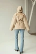 Женская зимняя двусторонняя дубленка UF-Fashion N89V 46 бежевый - изображение 7